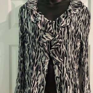 Kim Rogers zebra print shirt
